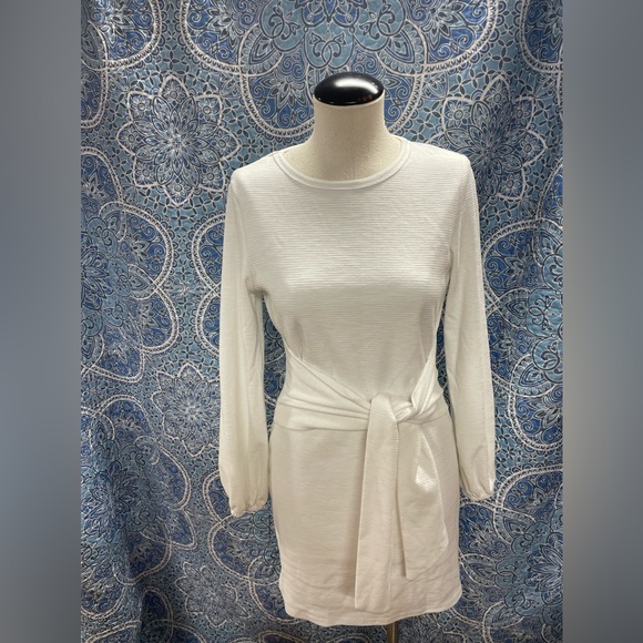 Rib knit wrap around dress - Picture 2 of 14